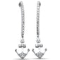 <span style="color:purple">SPECIAL!</span> .27ct G SI 14K White Gold Diamond Anchor Dangling Earrings