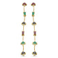 <span style="color:purple">SPECIAL!</span> 1.40ct G SI 14K Yellow Gold Multi Color Gemstones Drop Screw Back Earrings