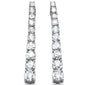 <span style="color:purple">SPECIAL!</span> 1.00ct G SI 14K White Gold Diamond Graduated Stones Drop Earrings