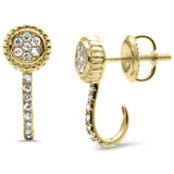 <span style="color:purple">SPECIAL!</span> .20ct G SI 14K Yellow Gold Diamond J Hoop Earrings