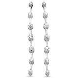 <span style="color:purple">SPECIAL!</span> .90ct G SI 14K White Gold Diamond Dangling Bar Earrings