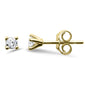 0.20ct G SI 14K Yellow Gold Diamond Solitaire Stud Earrings