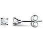 0.30ct G SI 14K White Gold Diamond Solitaire Stud Earrings
