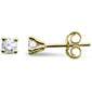 .30ct G SI 14K Yellow Gold Diamond Solitaire Stud Earrings