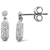 .14ct G SI 14K White Gold Diamond Drop Earrings