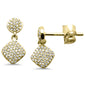 .17ct G SI 14K Yellow Gold Diamond Dangling Earings