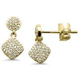 .17ct G SI 14K Yellow Gold Diamond Dangling Earings