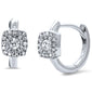 .15ct G SI 14K White Gold Diamond Petite Hoop Earrings