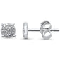 .08ct G SI 14K Yellow Gold Diamond Round Earrings Pushback