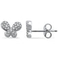 .20ct G SI 14K White Gold Diamond Cute Butterfly Earrings