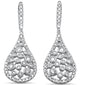 <span style="color:purple">SPECIAL!</span> .99ct  G SI 14K White Gold Diamond Pear Shape Drop Earrings