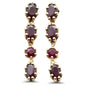 <span style="color:purple">SPECIAL!</span>2.30ct G SI 14K Yellow Gold Garnet Gemstones Drop Earrings