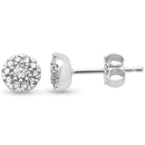 .32ct G SI 14K White Gold Round Diamond Round Shape Stud Earrings