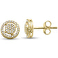 .15ct G SI 14K Yellow Gold Diamond Round Shape Halo Earrings