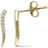 .10ct G SI 14K Yellow Gold Diamond Drop Earrings