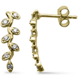.13ct G SI 14K Yellow Gold Diamond Drop Earrings
