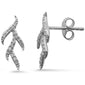 .13ct G SI 14K White Gold Diamond Drop Earrings