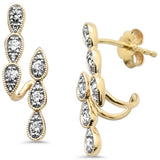 .33ct G SI 14K Yellow Gold Diamond Drop Earrings