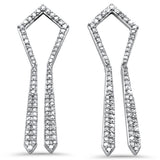 .97ct G SI 14K White Gold Diamond Drop Dangle Earrings