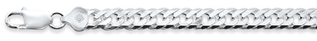 140 7.5MM DOUBLE Link .925 Sterling Silver Chain 8-28" Available
