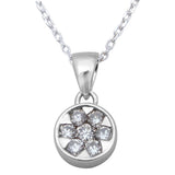 <span>DIAMOND  CLOSEOUT! </span>.25ct 14kt White Gold Round Diamond Pendant Necklace 18" Chain