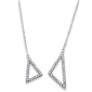 <span>DIAMOND CLOSEOUT! </span>.22ct F SI1 14k White Gold Trendy Shapes Diamond Pendant Necklace 17"