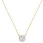 <span style="color:purple">SPECIAL!</span> .41cts 14kt Yellow Gold Round Diamond Pendant Necklace 18" Long