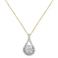 <span style="color:purple">SPECIAL!</span> .73ct G SI 14K Yellow Gold Round Diamond Pendant 18" Necklace