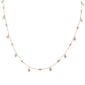 <span>DIAMOND CLOSEOUT! </span> .47ct G SI 14k Rose Gold Diamond Designer Pendant Necklace 16" Long+(1"ext)