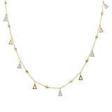 <span>DIAMOND CLOSEOUT! </span> .49ct G SI 14k Yellow Gold Diamond Designer Pendant Necklace 16" Long+(1"ext)