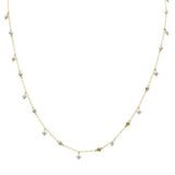 .38ct G SI 14k Yellow Gold Diamond Designer Pendant Necklace 16" Long+(1"ext)