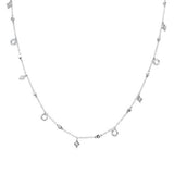 <span>¡REBAJAS DE DIAMANTES! </span> Colgante de diamante de oro blanco de 14k de .62ct G SI, 16" de largo + (1" de extensión)