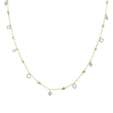 .66ct G SI 14k Yellow Gold Diamond Pendant Necklace 16" Long+(1"ext)