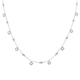 <span>DIAMOND CLOSEOUT! </span>.27ct G SI 14k White Gold Diamond Pendant Necklace 16" Long+(1"ext)