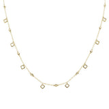 .25ct G SI 14k Yellow Gold Diamond Pendant Necklace 16" Long+(1"ext)