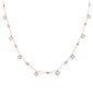 <span>DIAMOND  CLOSEOUT! </span> .25ct G SI 14k Rose Gold Diamond Pendant Necklace 16" Long+(1"ext)