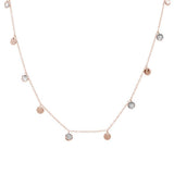 <span>DIAMOND CLOSEOUT! </span>.27ct G SI 14k Rose Gold Diamond Pendant Necklace 18" Long