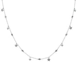 .50ct G SI 14k White Gold Diamond Pendant Necklace 16" Long+(1"ext)