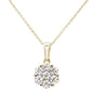 <span style="color:purple">SPECIAL!</span> 1.00ct 14k Yellow Gold Round Diamond Pendant Necklace