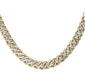 <span style="color:purple">SPECIAL!</span> 7mm 3.31ct G SI 14k Yellow Gold Diamond Round Cuban Necklace 18"