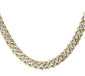 <span style="color:purple">SPECIAL!</span> 4mm 2.06ct G SI 14k Yellow Gold Diamond Round Cuban Necklace 18"