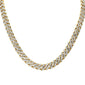<span style="color:purple">SPECIAL!</span> 4mm 1.79ct 14k Yellow Gold Diamond Round Cuban Necklace 18"
