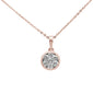 <span style="color:purple">SPECIAL!</span> .31ct G SI 14K Rose Gold Diamond Pendant 16+2" Chain