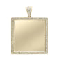 <span>DIAMOND CLOSEOUT! </span>.20CT G SI 10K Yellow Gold Diamond Micro Pave Iced Out Memory Charm Pendant