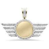 <span>DIAMOND CLOSEOUT! </span>1.14ct F SI 10K Yellow Gold Diamond Hip Hop Iced Out Memory Pendant
