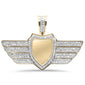 <span>DIAMOND  CLOSEOUT! </span> 1.33ct F SI 10K Yellow Gold Diamond Hip Hop Iced Out Memory Pendant