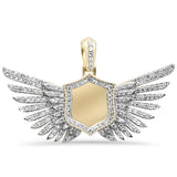 <span>DIAMOND CLOSEOUT! </span> 1.30ct F SI 10K Yellow Gold Diamond Diamond Hip Hop Iced Out Memory Pendant