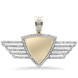 1.17ct F SI 10K Yellow Gold Diamond Dimond Hip Hop Iced Out Memory Pendant