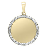 <span>DIAMOND CLOSEOUT! </span> .63ct G SI 10K Yellow Gold Diamond Iced Out Memory Charm Pendant