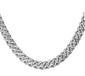 <span style="color:purple">SPECIAL!</span> 4mm 1.85ct G SI 14k White Gold Round Diamond Cuban Necklace 16"